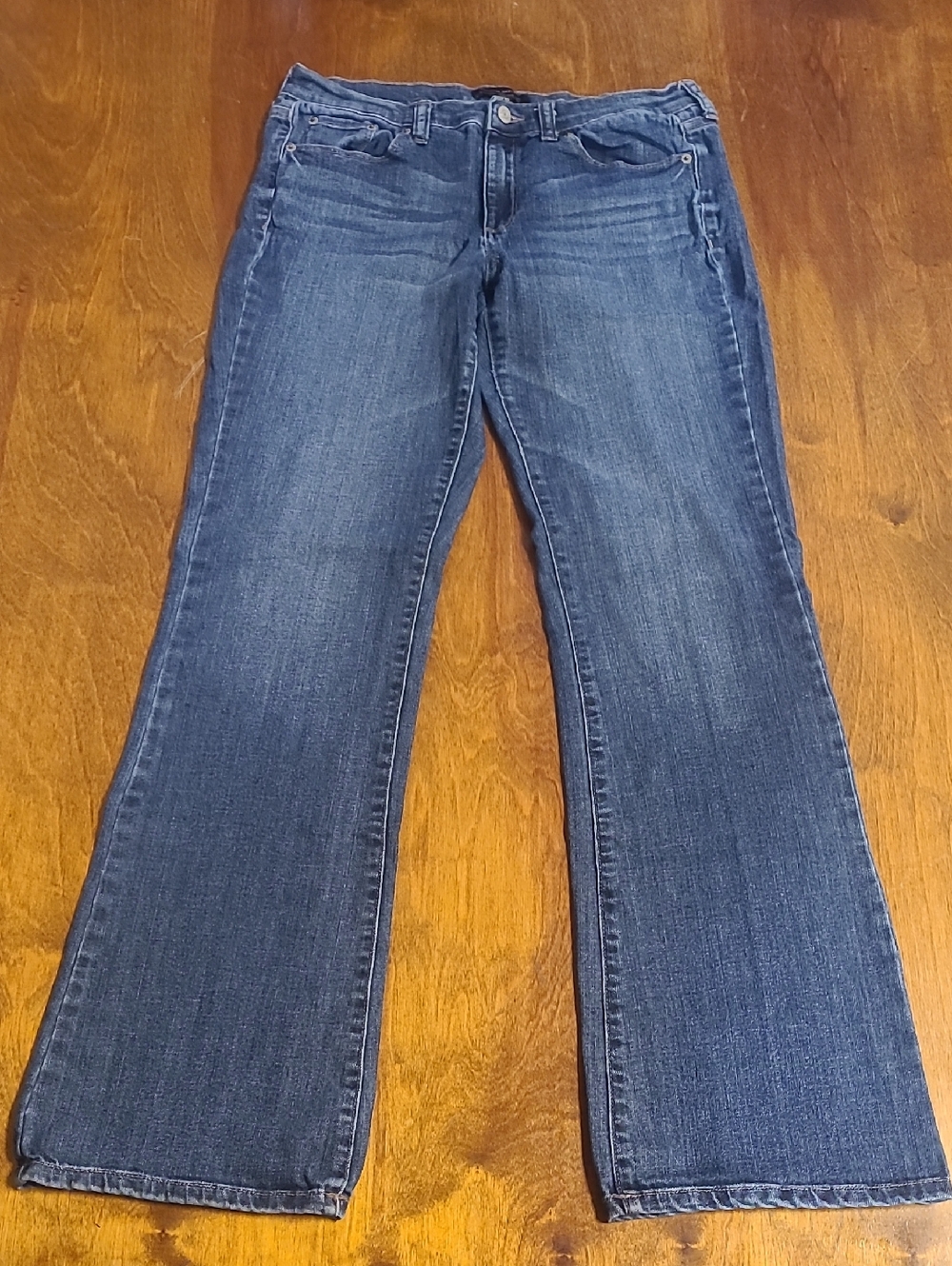 Banana Republic Dark Blue Wide-Leg Flare Jeans